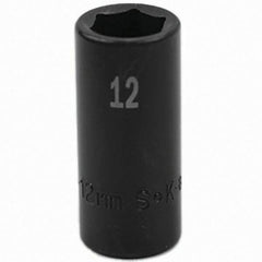 SK - Impact Socket - 3/8"DR 6PT 12MM SEMI-DEEP IMPACT SOCKET - Industrial Tool & Supply