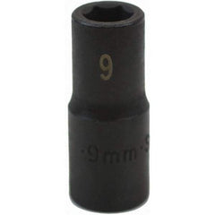 SK - Impact Socket - 3/8"DR 6PT 9MM SEMI-DEEP IMPACT SOCKET - Industrial Tool & Supply