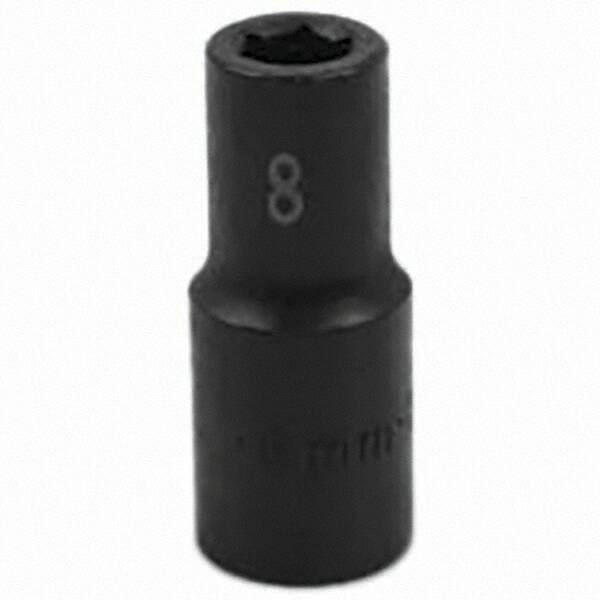 SK - Impact Socket - 3/8"DR 6PT 8MM SEMI-DEEP IMPACT SOCKET - Industrial Tool & Supply