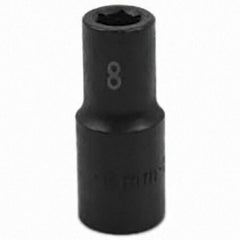 SK - Impact Socket - 3/8"DR 6PT 8MM SEMI-DEEP IMPACT SOCKET - Industrial Tool & Supply