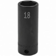 SK - Impact Socket - 3/8"DR 18MM DEEP IMPACT SOCKET - Industrial Tool & Supply