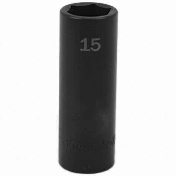 SK - Impact Socket - 3/8"DR 15MM DEEP IMPACT SOCKET - Industrial Tool & Supply