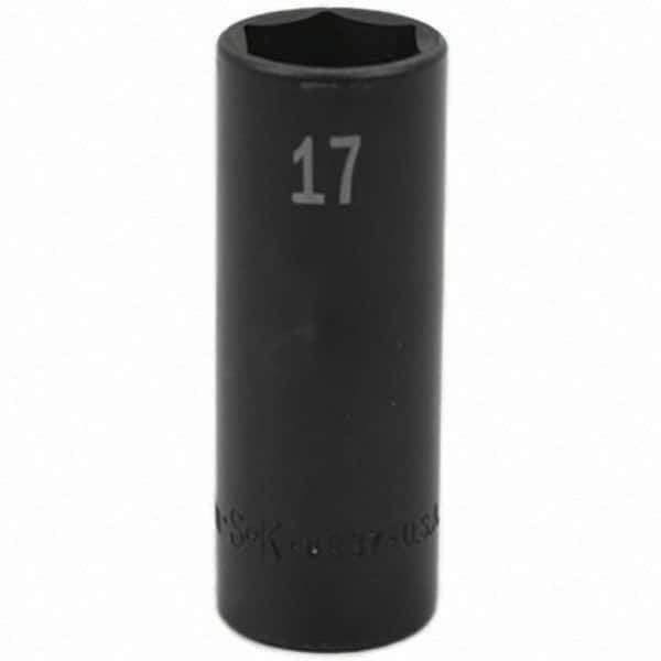 SK - Impact Socket - 3/8"DR 17MM DEEP IMPACT SOCKET - Industrial Tool & Supply
