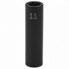 SK - Impact Socket - 3/8"DR 11MM DEEP IMPACT SOCKET - Industrial Tool & Supply