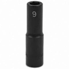 SK - Impact Socket - 3/8"DR 9MM DEEP IMPACT SOCKET - Industrial Tool & Supply