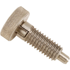 1/4-20 SS KNURLED KNB PLGR LOCK - Industrial Tool & Supply