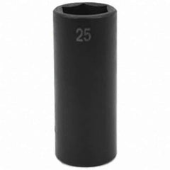 SK - Impact Socket - 1/2"DR 25MM DEEP IMPACT SOCKET - Industrial Tool & Supply