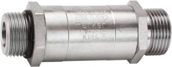 Parker - 65 GPM 1-1/16-12 Inlet Steel Hydraulic Control Valve - 3,000 psi, 1.38" Wide x 2-3/4" Long - Industrial Tool & Supply