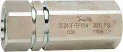 Parker - 90 GPM 1-1/4-11-1/2 Inlet Steel Hydraulic Control Valve - 3,000 psi, 2" Wide x 5.76" Long - Industrial Tool & Supply