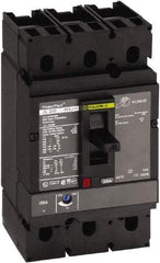 Square D - 225 Amp, 250 VDC, 600 VAC, 3 Pole, Panel Mount Molded Case Circuit Breaker - Thermal Magnetic Trip, Multiple Breaking Capacity Ratings, 3/0 AWG - Industrial Tool & Supply