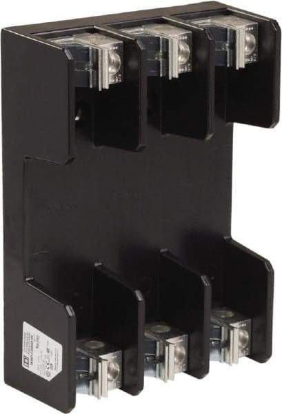 Square D - 3 Pole, 600 Volt, 100 Amp, Surface Mount Fuse Holder - Compatible with R Class Fuse - Industrial Tool & Supply