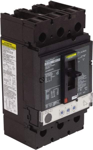 Square D - 250 Amp, 600 VAC, 3 Pole, Panel Mount Molded Case Circuit Breaker - Electronic Trip, Multiple Breaking Capacity Ratings, 3/0 AWG - Industrial Tool & Supply