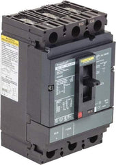 Square D - 150 Amp, 250 VDC, 600 VAC, 3 Pole, Panel Mount Molded Case Circuit Breaker - Thermal Magnetic Trip, Multiple Breaking Capacity Ratings, 14-3/0 AWG - Industrial Tool & Supply