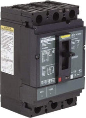 Square D - 80 Amp, 250 VDC, 600 VAC, 3 Pole, Panel Mount Molded Case Circuit Breaker - Thermal Magnetic Trip, 14-3/0 AWG, 87.4mm Deep x 162.6mm High x 104.7mm Wide - Industrial Tool & Supply