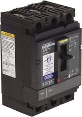 Square D - 100 Amp, 250 VDC, 600 VAC, 3 Pole, Panel Mount Molded Case Circuit Breaker - Thermal Magnetic Trip, 14 kA at 600 VAC Breaking Capacity, 14-3/0 AWG, 110.8mm Deep x 162.6mm High x 104.7mm Wide - Industrial Tool & Supply