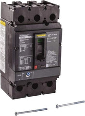 Square D - 225 Amp, 250 VDC, 600 VAC, 3 Pole, Panel Mount Molded Case Circuit Breaker - Thermal Magnetic Trip, Multiple Breaking Capacity Ratings, 3/0 AWG - Industrial Tool & Supply