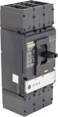 Square D - 600 Amp, 600 VAC, 3 Pole, Panel Mount Molded Case Circuit Breaker - Electronic Trip, Multiple Breaking Capacity Ratings, 2 AWG - Industrial Tool & Supply