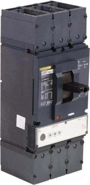 Square D - 400 Amp, 600 VAC, 3 Pole, Panel Mount Molded Case Circuit Breaker - Electronic Trip, Multiple Breaking Capacity Ratings, 2 AWG - Industrial Tool & Supply