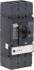 Square D - 600 Amp, 600 VAC, 3 Pole, Panel Mount Molded Case Circuit Breaker - Electronic Trip, Multiple Breaking Capacity Ratings, 2 AWG - Industrial Tool & Supply