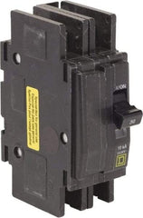 Square D - 30 Amp, 120/240 VAC, 2 Pole, DIN Rail Mounted, Flush Mount, Surface Mount Miniature Circuit Breaker - Thermal Magnetic Trip, 10 kA at 120/240 VAC Breaking Capacity, 14-2 (Aluminum), 14-2 (Copper) AWG, 74mm Deep x 103mm High x 19mm Wide - Industrial Tool & Supply