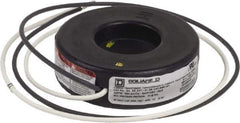 Square D - 100 Amp AC Input, 5 Amp AC Output, Panel Meter Current Transformer - Flying Lead Terminal, For Use with Ammeter, Solid State Transducer - Industrial Tool & Supply