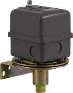 Square D - 1 NEMA Rated, DPST, 16.5 inHg to 25 inHg, Vacuum Switch Pressure and Level Switch - Adjustable Pressure, 480 VAC, Screw Terminal - Industrial Tool & Supply