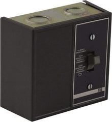 Square D - 1 Pole, 16 Amp, NEMA, Enclosed Toggle Manual Motor Starter - 1 hp at 115 VAC, 1 hp at 230 VAC, 1 hp at 277 VAC, CE, CSA, NEMA 1 & UL Listed - Industrial Tool & Supply