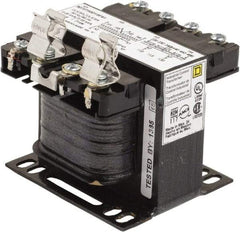 Square D - 50 VA, Top Mount Fuse Block Control Transformer - 50/60 Hz, 3.09 Inch Deep x 2.58 Inch High - Industrial Tool & Supply