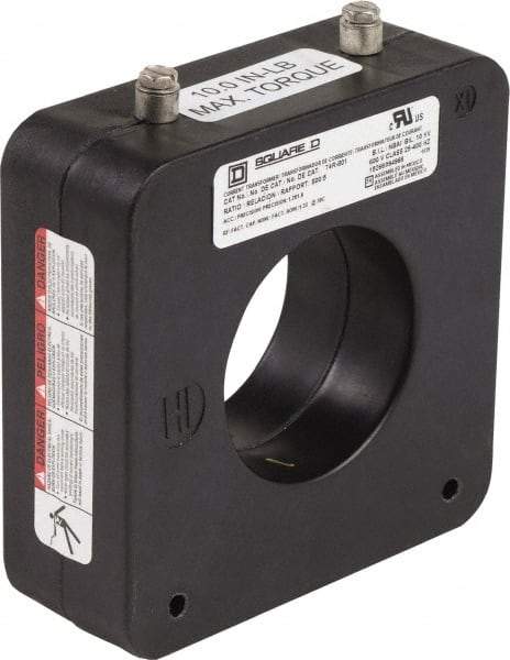 Square D - 800 Amp AC Input, 5 Amp AC Output, Panel Meter Donut Current Transformer - Screw Terminal - Industrial Tool & Supply