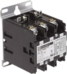 Square D - 3 Pole, 25 Amp Inductive Load, Definite Purpose Contactor - 35 Amp Resistive Rating - Industrial Tool & Supply