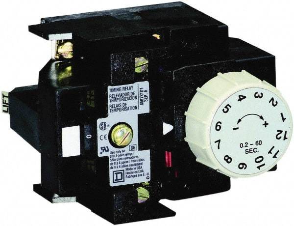 Square D - 8 Inch Long x 5 Inch Wide x 4 Inch High, NEMA Relay Timer Module Attachment - For Use With Pneumatic Timer Relay - Industrial Tool & Supply