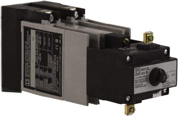 Square D - Electromechanical Screw Clamp General Purpose Relay - 10 Amp at 600 VAC, 8NO, 110 VAC at 50 Hz & 120 VAC at 60 Hz - Industrial Tool & Supply