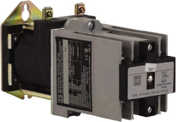 Square D - 8NO, 600 VAC Control Relay - Panel Mount - Industrial Tool & Supply