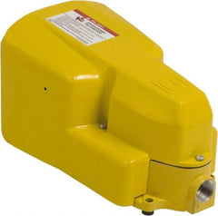 Square D - 2 Treadles, 5 Amp, Momentary (MO), SPDT, Electric Foot Switch - 13, 2 & 4 NEMA Rated, 11-1/2" Long x 6.8" Wide x 6-1/2" High - Industrial Tool & Supply