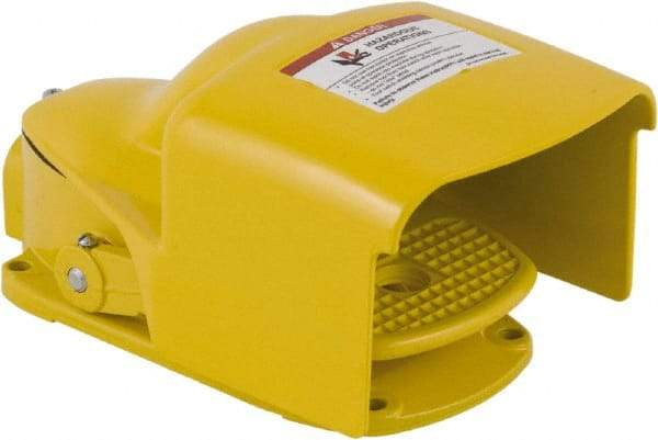 Square D - 1 Treadle, 3 Amp, Maintained (MA), SPST, Electric Foot Switch - 13, 2 & 4 NEMA Rated, 11-1/2" Long x 6.8" Wide x 6-1/2" High - Industrial Tool & Supply