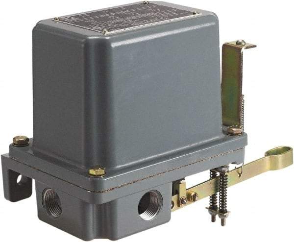 Square D - 4 NEMA Rated, DPST-DB, Float Switch Pressure and Level Switch - 575 VAC, Line-Load-Load-Line Terminal - Industrial Tool & Supply