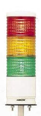 Schneider Electric - LED Lamp, Green, Orange, Red, Flashing and Steady, Preassembled Stackable Tower Light Module Unit - 24 VDC, 300 Milliamp, IP54 Ingress Rating, Base Mount - Industrial Tool & Supply