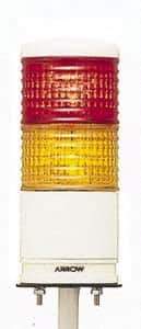 Schneider Electric - LED Lamp, Orange, Red, Flashing and Steady, Preassembled Stackable Tower Light Module Unit - 24 VDC, 200 Milliamp, IP54 Ingress Rating, Base Mount - Industrial Tool & Supply