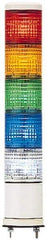 Schneider Electric - LED Lamp, Blue, Clear, Green, Orange, Red, Steady, Preassembled Stackable Tower Light Module Unit - 24 VAC/VDC, 125 Milliamp, IP54 Ingress Rating, Base Mount - Industrial Tool & Supply