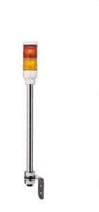 Schneider Electric - LED Lamp, Orange, Red, Steady, Preassembled Stackable Tower Light Module Unit - 24 VAC/VDC, 50 Milliamp, IP23, IP54 Ingress Rating, Pipe Mount - Industrial Tool & Supply