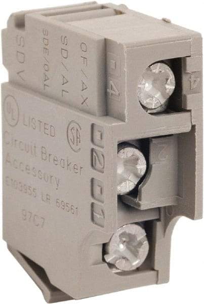 Square D - Circuit Breaker Auxiliary Switch - Use with Circuit Breaker - Industrial Tool & Supply