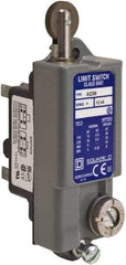 Square D - SPDT, NC/NO, 600 VAC, Screw Terminal, Roller Plunger Actuator, General Purpose Limit Switch - 1 NEMA Rating, IP20 IPR Rating - Industrial Tool & Supply