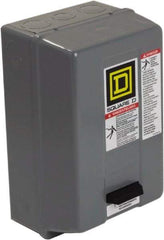 Square D - 600 Coil VAC, 27 Amp, NEMA Size 1, Enclosed Enclosure NEMA Motor Starter - 1 Phase hp: 7 1/2 at 200 Volt, 7 1/2 at 230 Volt, 3 Phase hp: 10 at 460 Volt, 10 at 575 Volt, 1 Enclosure Rating - Industrial Tool & Supply