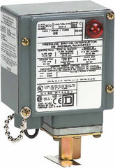 Square D - 4, 13 and 4X NEMA Rated, SPDT, 1.5 to 75 psi, Electromechanical Pressure and Level Switch - Fixed Pressure, 120 VAC at 6 Amp, 125 VDC at 0.22 Amp, 240 VAC at 3 Amp, 250 VDC at 0.27 Amp, 1/4 Inch Connector, Screw Terminal, For Use with 9012G - Industrial Tool & Supply