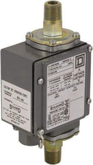 Square D - 4, 13 and 4X NEMA Rated, DPDT, 175 psi, Electromechanical Pressure and Level Switch - Adjustable Pressure, 120 VAC at 6 Amp, 125 VDC at 0.22 Amp, 240 VAC at 3 Amp, 250 VDC at 0.11 Amp, 1/4 Inch Connector, Screw Terminal, For Use with 9012G - Industrial Tool & Supply