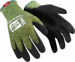 HexArmor - Size XL (10), ANSI Cut Lvl A6, Puncture Lvl 3, Nitrile Coated Kevlar Cut Resistant Gloves - 11" Long, Palm Coated, Black, Paired - Industrial Tool & Supply