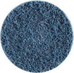 Merit Abrasives - 4" Disc Diam, 150 Grit, Aluminum Oxide Quick Change Disc - Type S Attaching System, Nonwoven, Blue, Very Fine Grade, 15,000 RPM - Industrial Tool & Supply