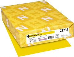 Neenah Paper - 8-1/2" x 11" Solar Yellow Colored Copy Paper - Use with Inkjet Printers, Laser Printers, Copiers - Industrial Tool & Supply