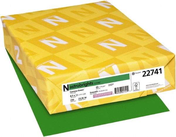 Neenah Paper - 8-1/2" x 11" Gamma Green Colored Copy Paper - Use with Inkjet Printers, Laser Printers, Copiers - Industrial Tool & Supply