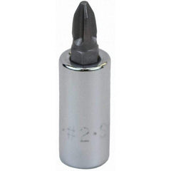 SK - Screwdriver & Drag Link Sockets - 3/8"DR #2 CHRM PHILLIPS SCRDRVR SCKT BIT - Industrial Tool & Supply